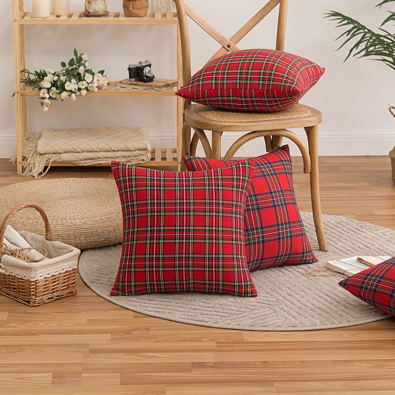 Casual Lattice Polyester Pillow Cases