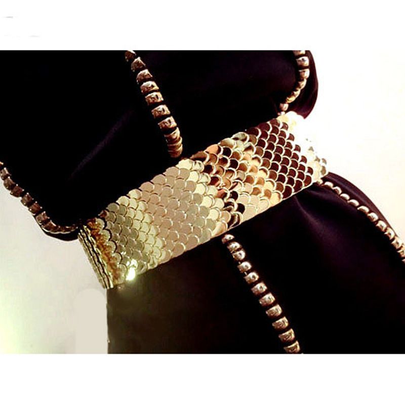 Fashion Solid Color Metal Women's Corset Belts 1 Piece