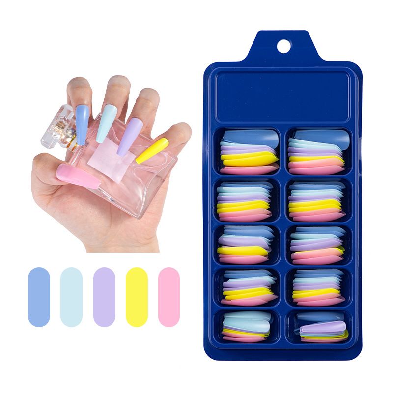 Fashion Colorful Abs Nail Patches 100 Pieces