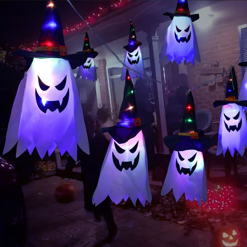 Halloween Komisch Geist Polyester-taft Gruppe Lichterkette