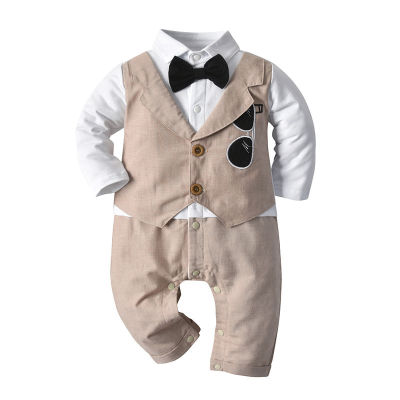 Fashion Solid Color Cotton Boys Clothing Sets