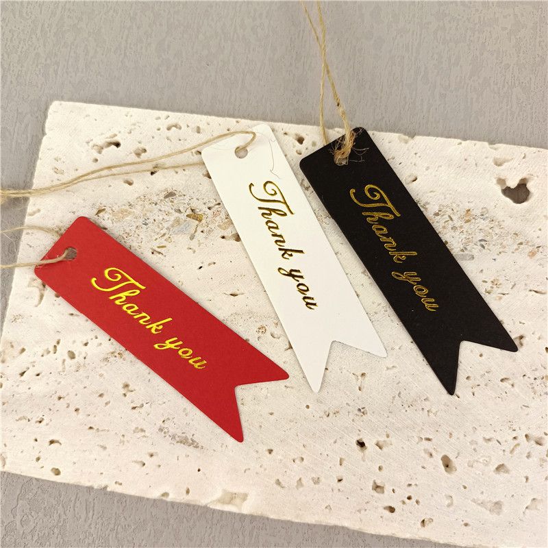 Mode Tag Geschenk Dekoration Vergoldung Schwalbenschwanz Papier Karte Aufgeführt Label