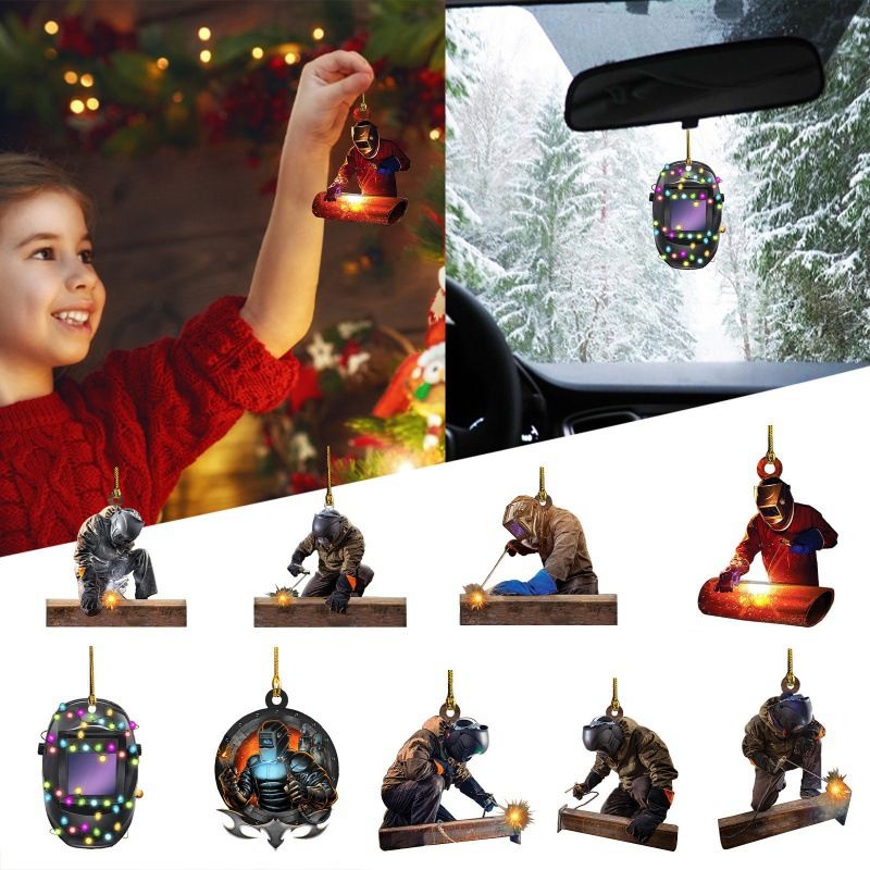 Christmas Fashion Human Arylic Party Hanging Ornaments 1 Piece