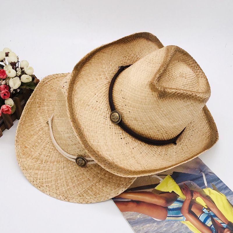 Unisex Fashion Solid Color Crimping Cowboy Hat