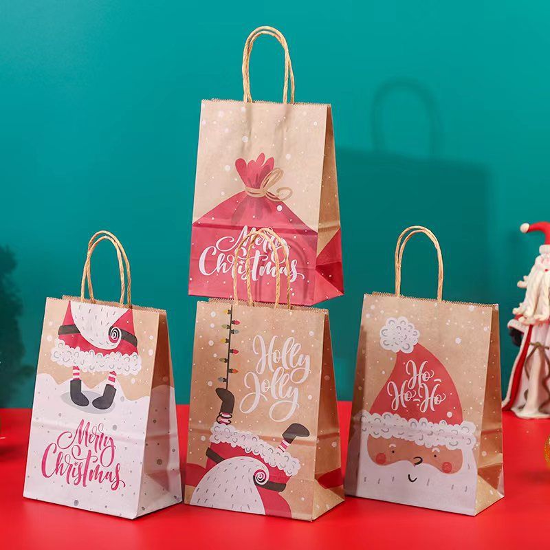 Christmas Fashion Santa Claus Letter Kraft Paper Festival Gift Wrapping Supplies 1 Piece