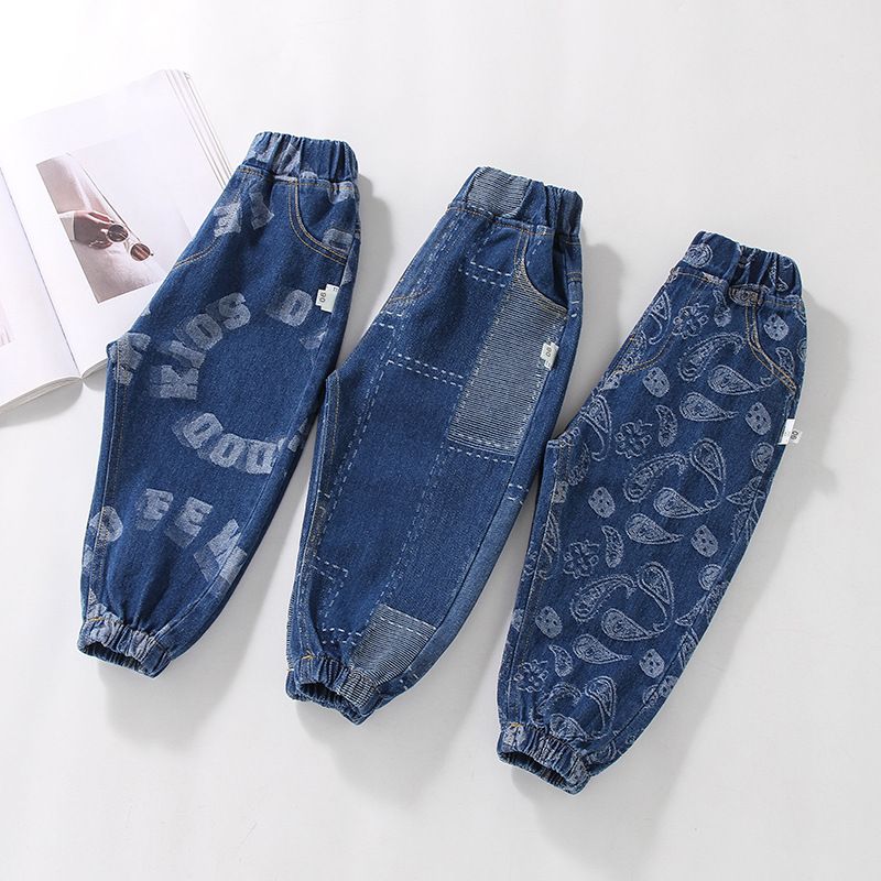 Fashion Solid Color Pocket Cotton Boys Pants