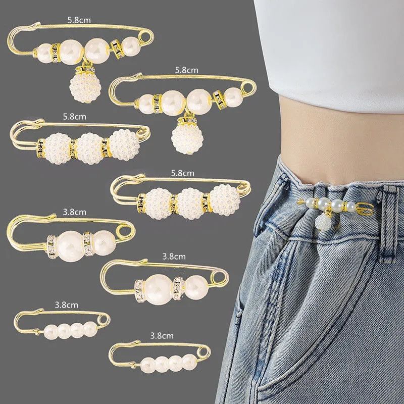 Collection Belt Buckle Waist Of Trousers Small Artifact Collection Waist Of Trousers Pin Fixed Pants Anti-exposure Brooch Buckle Skirt Adjustable Buckle