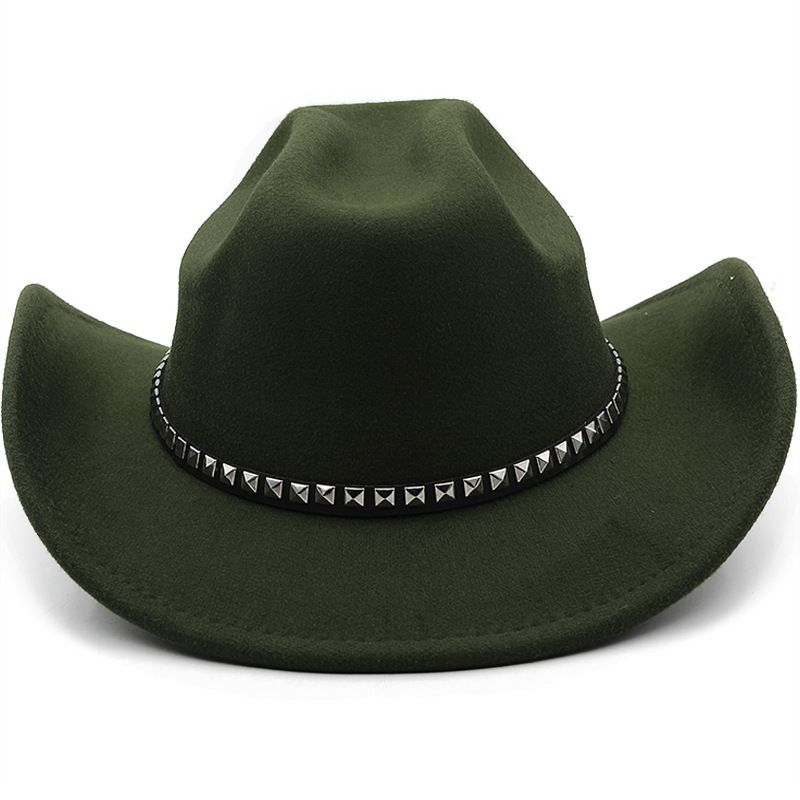Unisex Fashion Solid Color Wide Eaves Fedora Hat