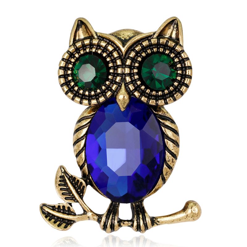 Fashion Owl Alloy Inlay Rhinestones Women's Brooches