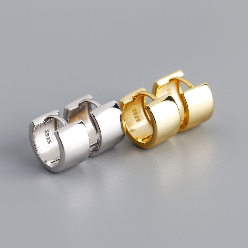 Mode U-form Sterling Silber Überzug Ohrringe 1 Paar