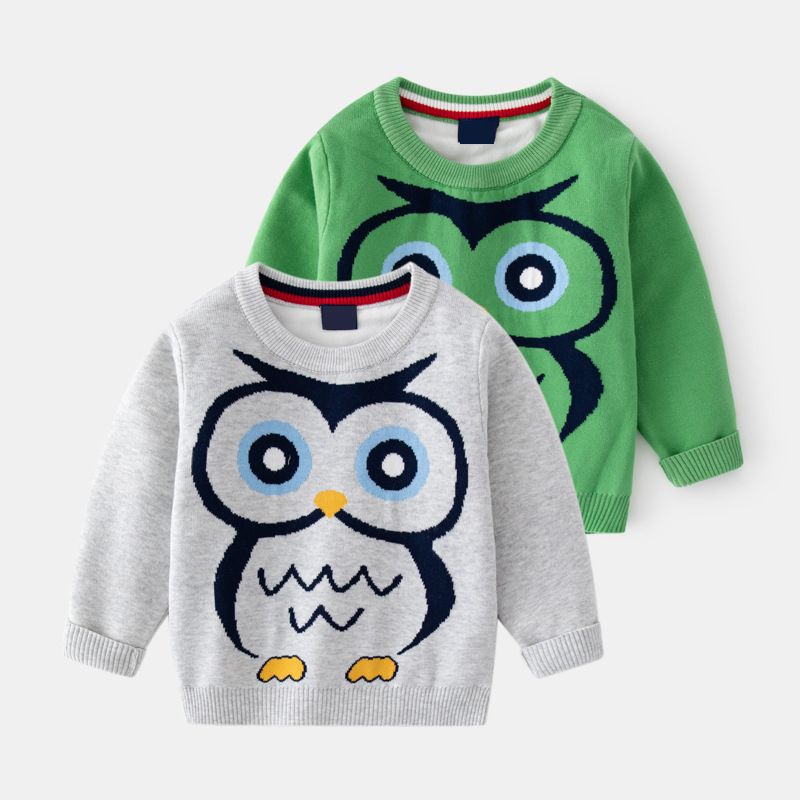 Fashion Owl Cotton Hoodies & Knitwears