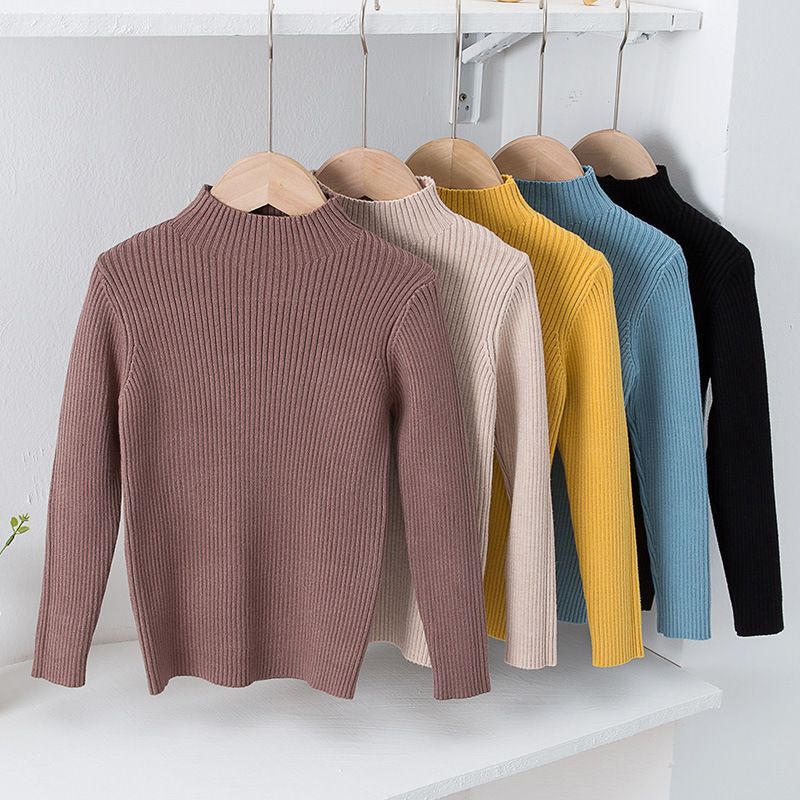 Basic Solid Color Knit Hoodies & Knitwears