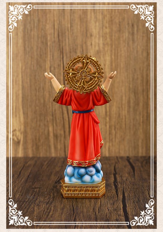 Neue Hand-anhebung Heiligen Junge Jesus Ornamente Tisch Dekoration Geschenk Harz Handwerk