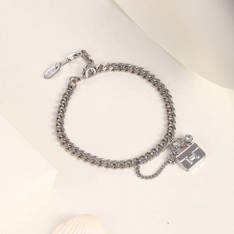 Style Simple Sac Le Cuivre Incruster Zircon Bracelets 1 Pièce