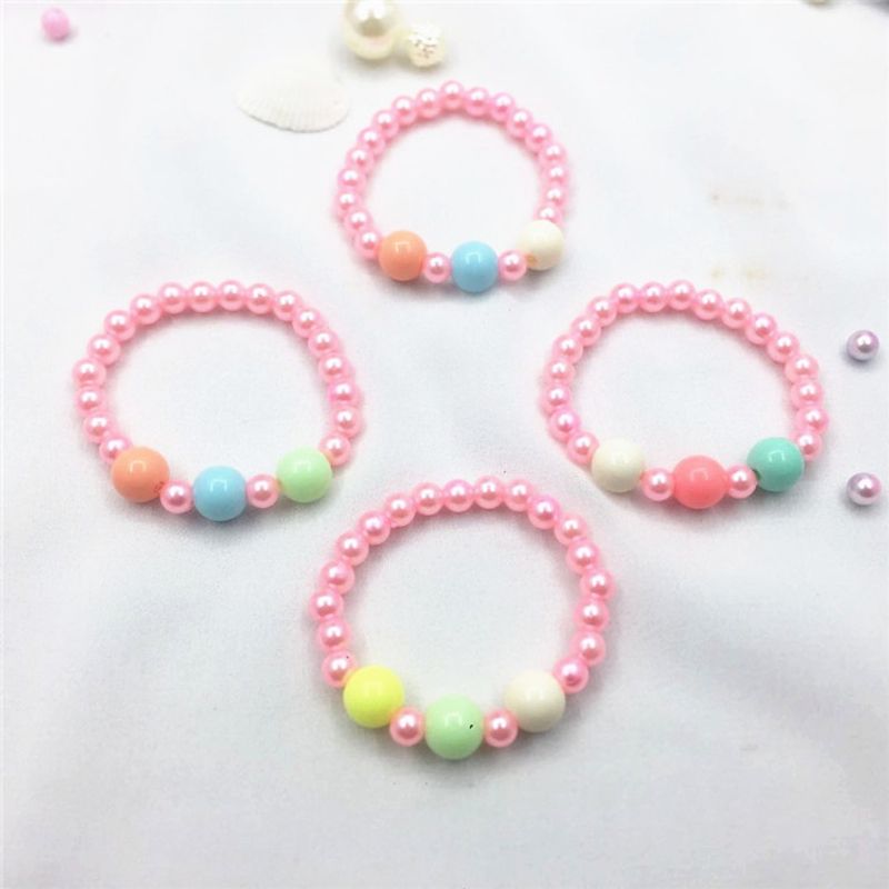 Fashion Colorful Pearl Beaded Girl's Bracelets 1 Piece