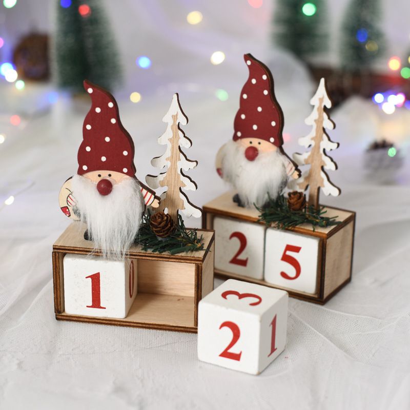 Christmas Cute Doll Wood Party Ornaments