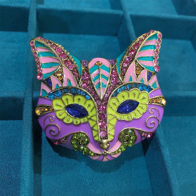Exaggerated Animal Alloy Plating Artificial Gemstones Unisex Brooches