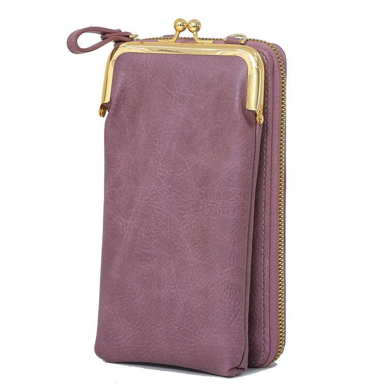 Women's All Seasons Pu Leather Solid Color Fashion Square Zipper Phone Wallet