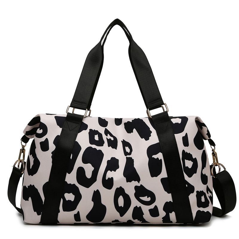 Unisex Fashion Leopard Oxford Cloth Waterproof Travel Bags