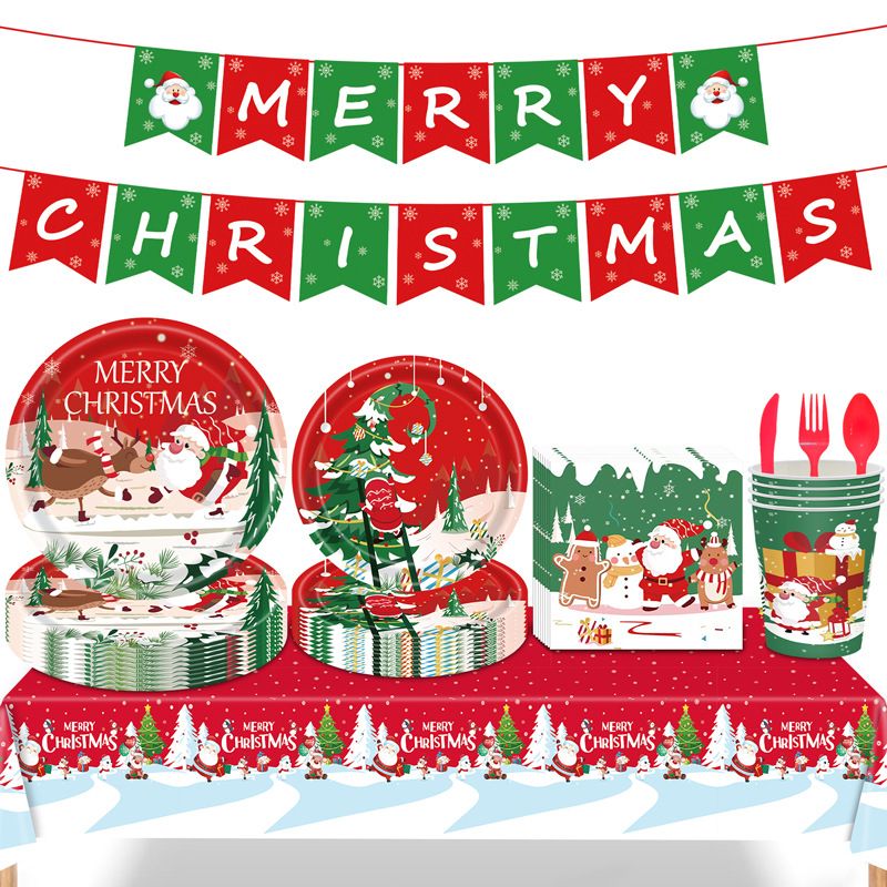 Christmas Letter Paper Party Banner 1 Set