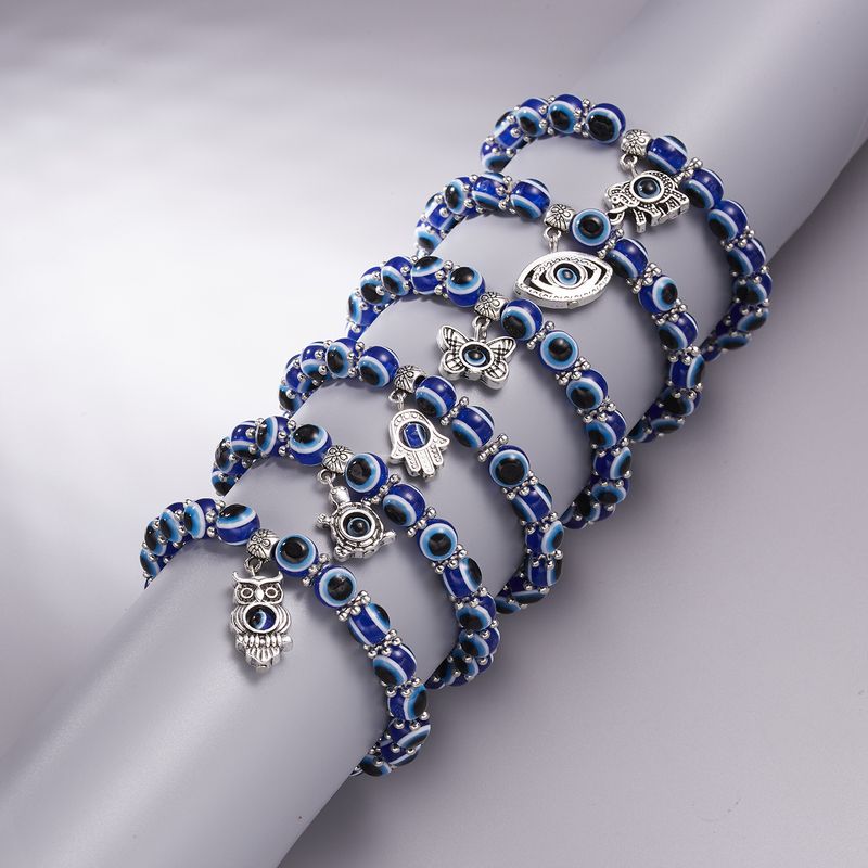 Mode Auge Legierung Perlen Überzug Frau Armbänder 1 Stück