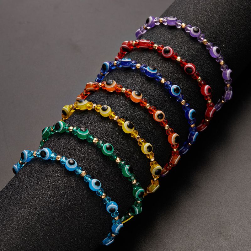 Mode Œil Résine Corde Perlé Femmes Bracelets 1 Pièce