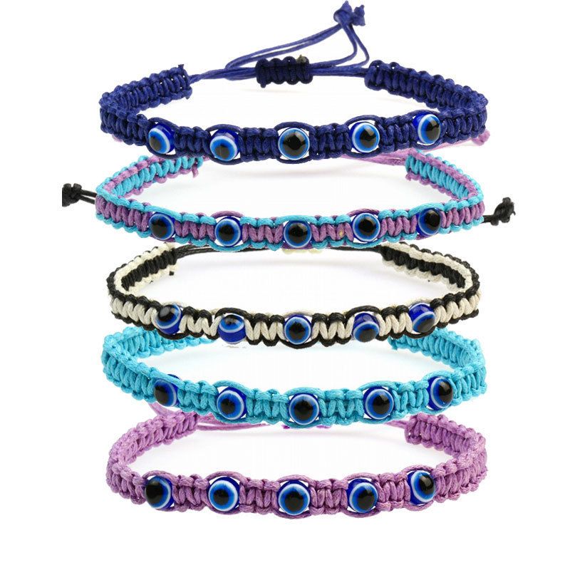 Bohémien Œil Corde Tresser Femmes Bracelets