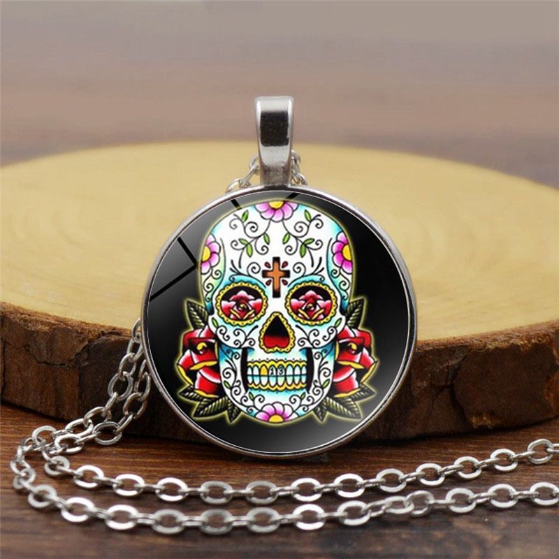 Simple Style Skull Alloy Plating Unisex Pendant Necklace 1 Piece