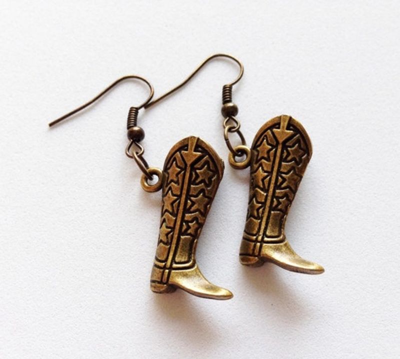 Fashion Boots Metal Women's Drop Earrings 1 Pair