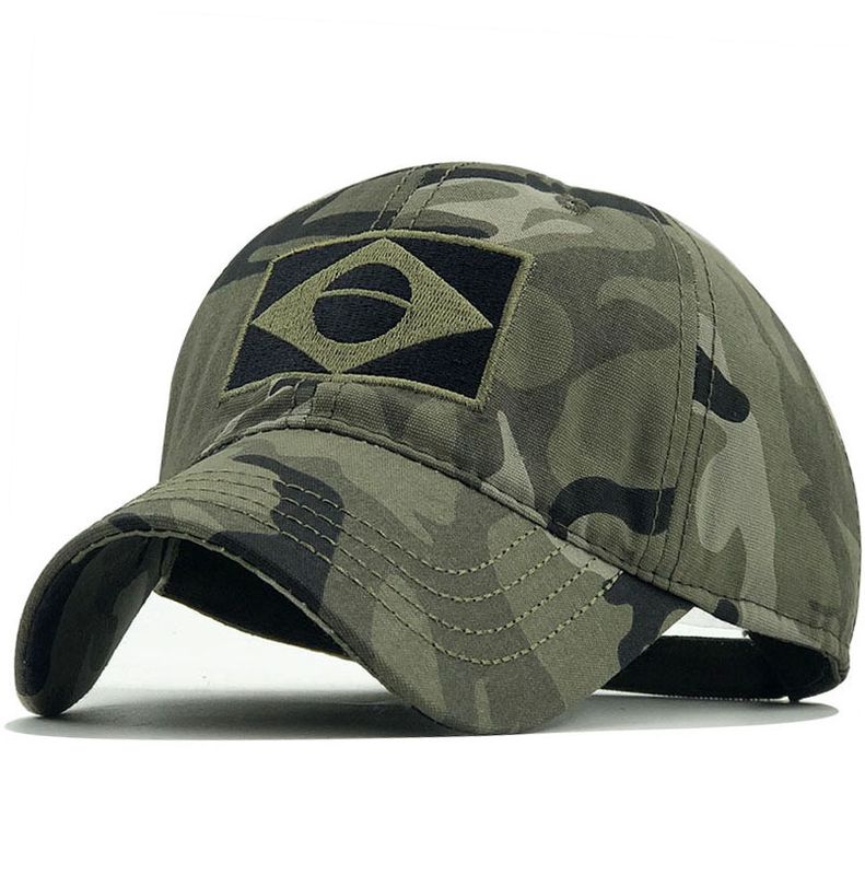 Unisex Fashion Camouflage Embroidery Curved Eaves Baseball Cap