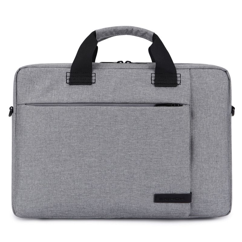 Unisex Basic Solid Color Nylon Waterproof Briefcases