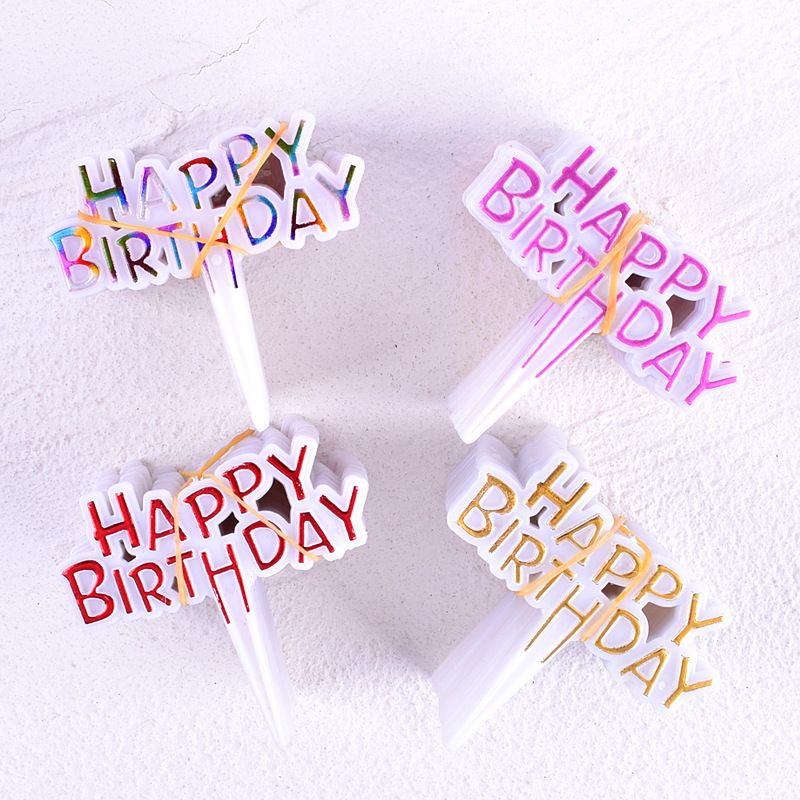 Birthday Letter Plastic Party Cake Decorating Supplies 1 Set