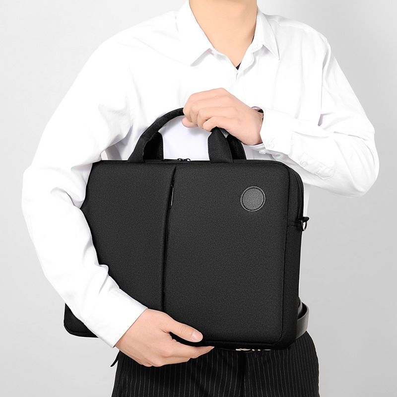 Men's Fashion Solid Color Nylon Waterproof Briefcases