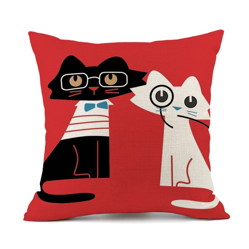 Cute Animal Linen Pillow Cases