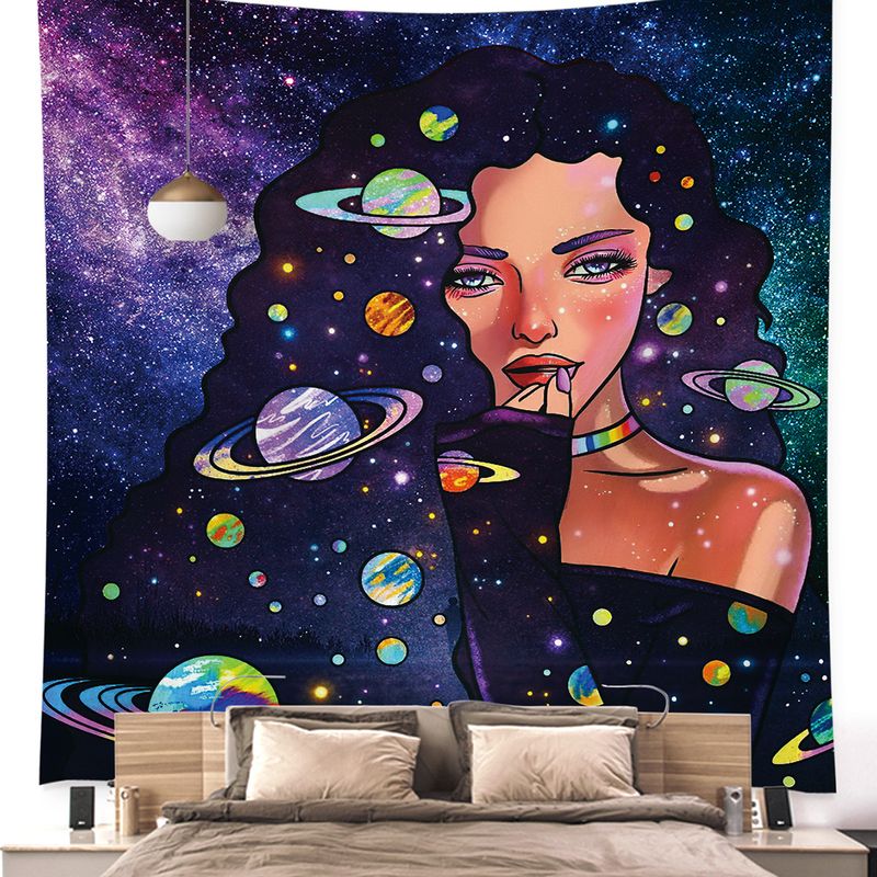 Fashion Cartoon Landscape Polyester Tapestry