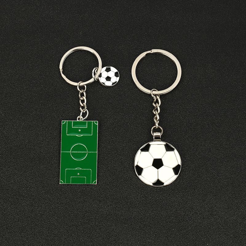 Fashion Football Alloy Stoving Varnish Unisex Keychain 1 Piece