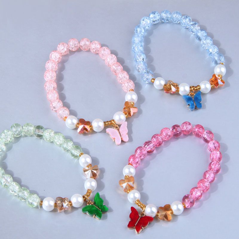 Mode Papillon Perlé Bracelets 1 Pièce