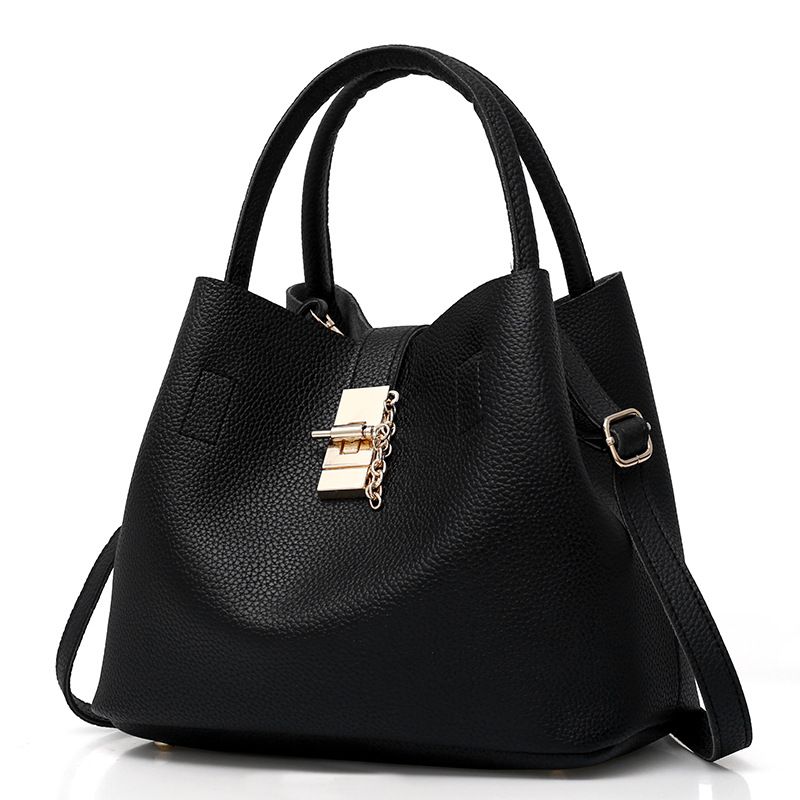 Women's Large Pu Leather Fashion Handbag