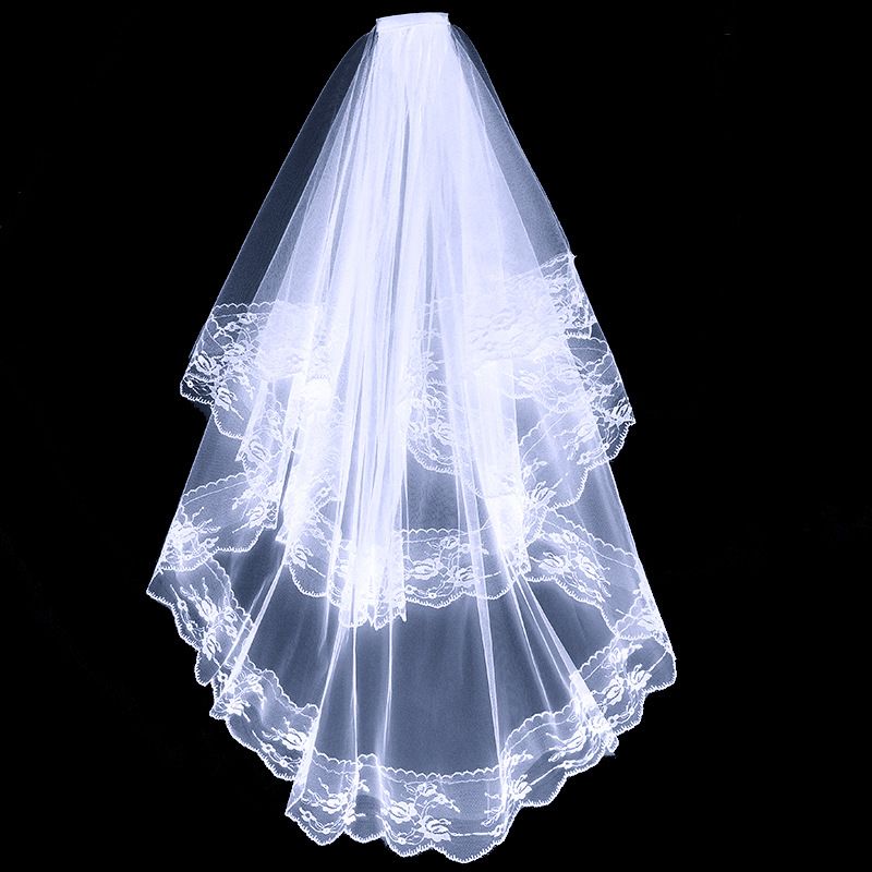 Fashion Flower Gauze Lace Bridal Headwear 1 Piece