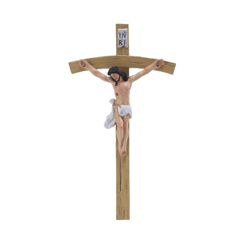 Colgante Religioso Cruz Pared-artesanías De Resina Para Decoración Colgada De Regalo