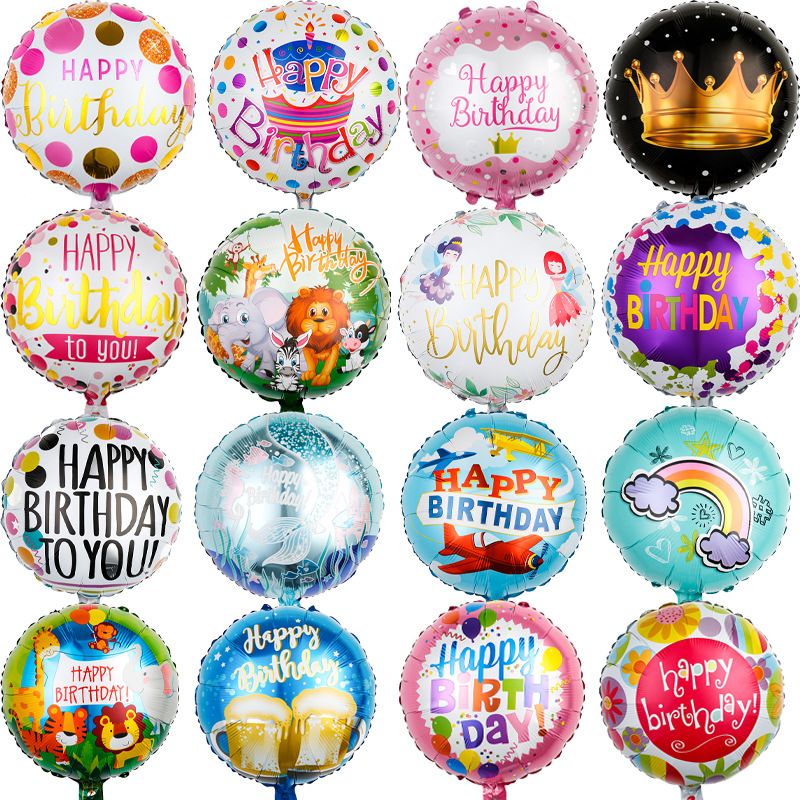 Birthday Cartoon Letter Aluminum Film Party Balloons