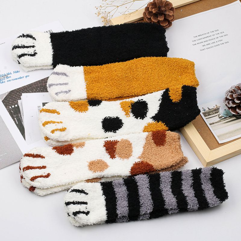 Women's Casual Animal Polyester Jacquard Ankle Socks