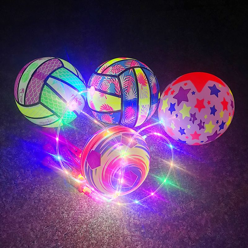 Großen Leuchtenden Kinder Aufblasbare Elastische Flash Tragbare Bounce Ball