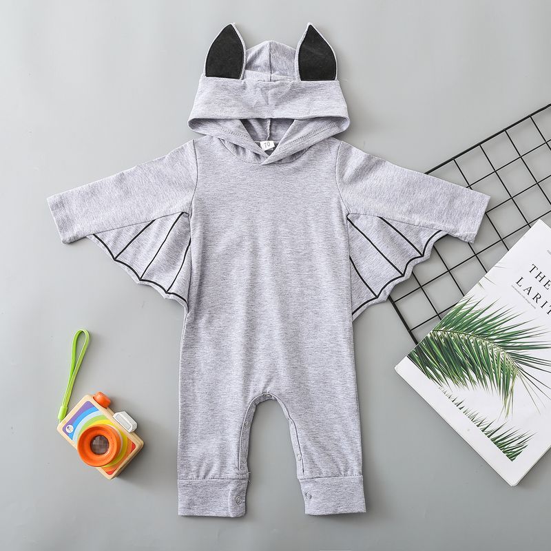 Halloween Fashion Solid Color Cotton Blend Baby Rompers