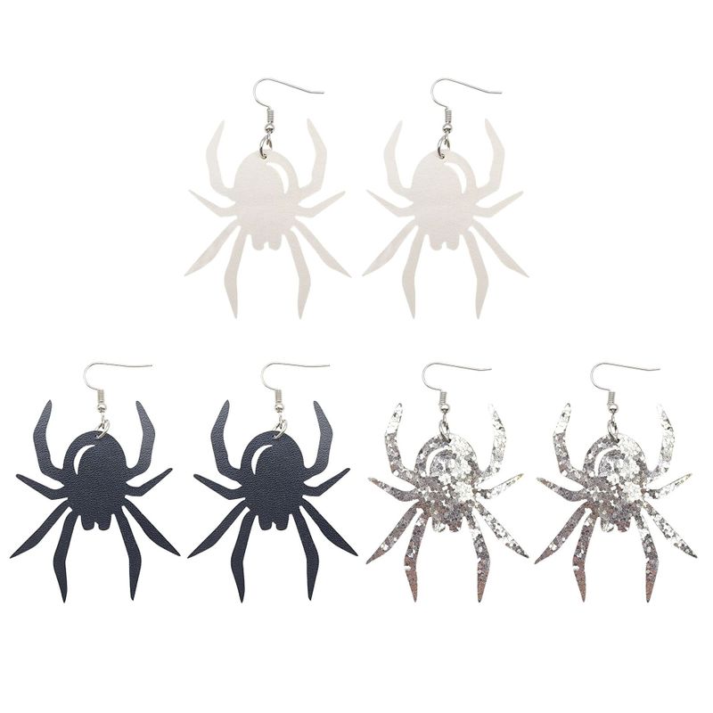 Fashion Spider Pu Leather Women's Earrings 1 Pair