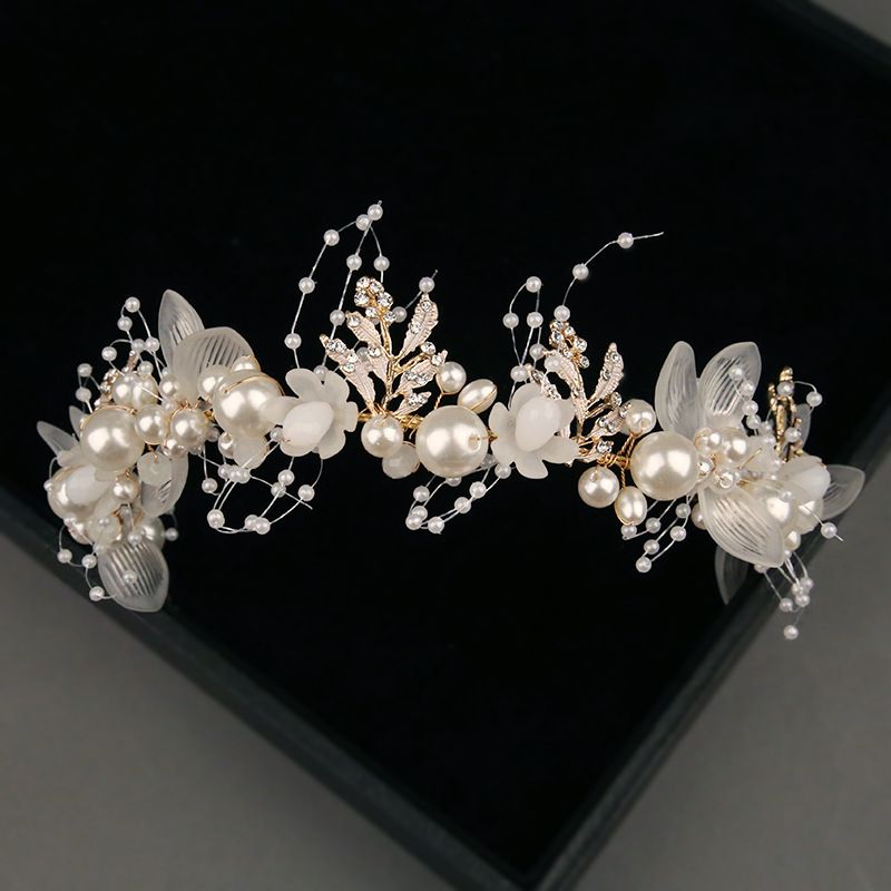 Mode Blume Legierung Perle Haarband