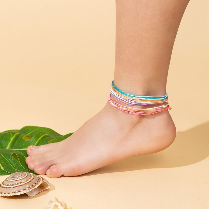 Simple Style Colorful Cloth Women's Anklet 1 Piece