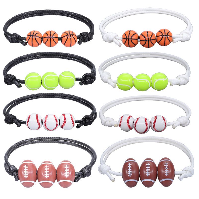 Estilo Simple Baloncesto Fútbol Arílico Unisexo Pulsera