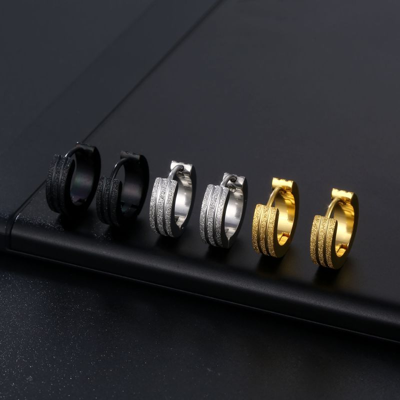 1 Piece Fashion Solid Color Alloy Plating Men's Earrings