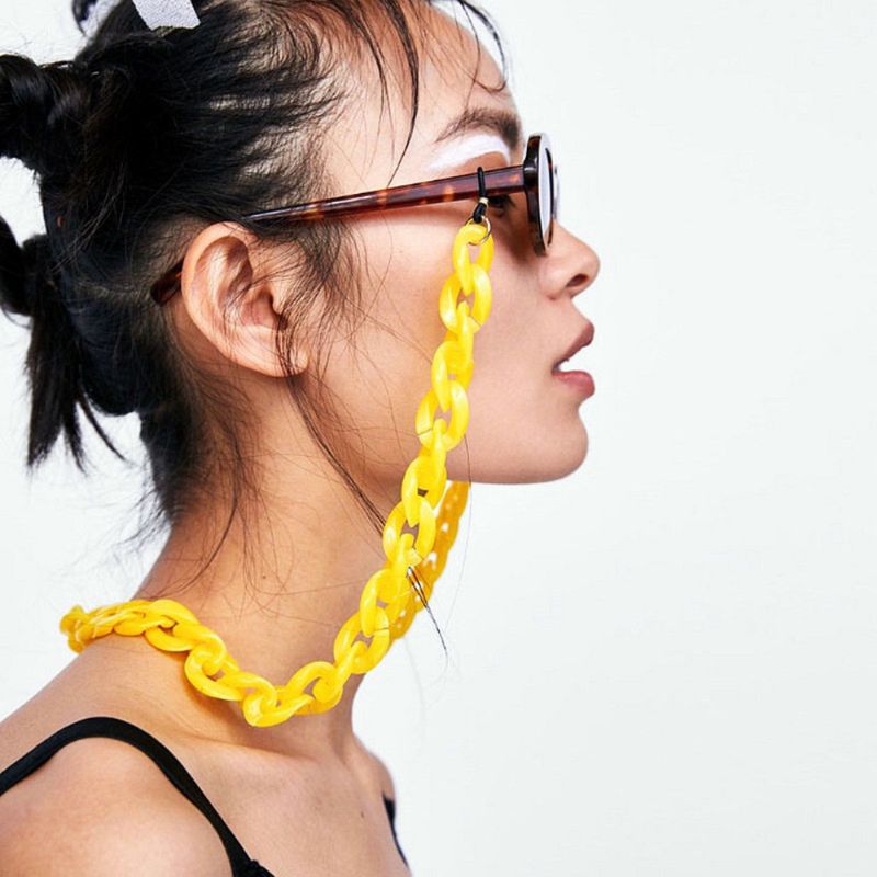 Einfacher Stil Einfarbig Aryl Frau Brillenkette